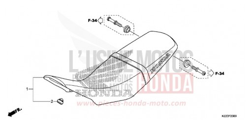 SIEGE CRF250LF de 2015
